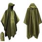 3 In 1 Military Raincoat  with Hood