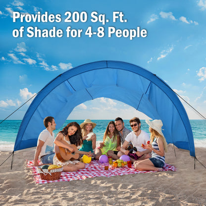 Portable Beach Wind-Powered Shade  200 Sq. Ft.