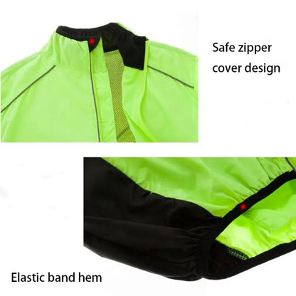 Men's Reflective Cycling Rain Jacket