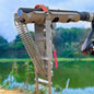 1-5pcs Automatic Fishing Rod bracket holders Stainless Steel pole stand Support double spring rest Brackets Fishing Accessories