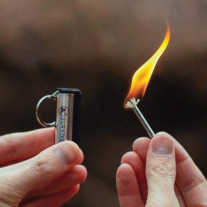 Permanent Fire Starter Keychain, 5 pack