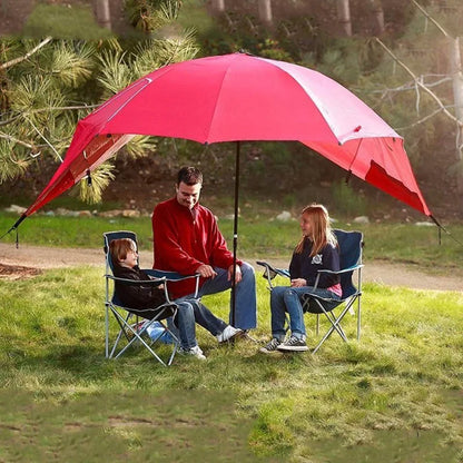 Outdoor Portable Sunshade Umbrella Beach Tent with Window Fishing Beach Umbrella Windproof Foldable Travel Umbrellas Sunscreen