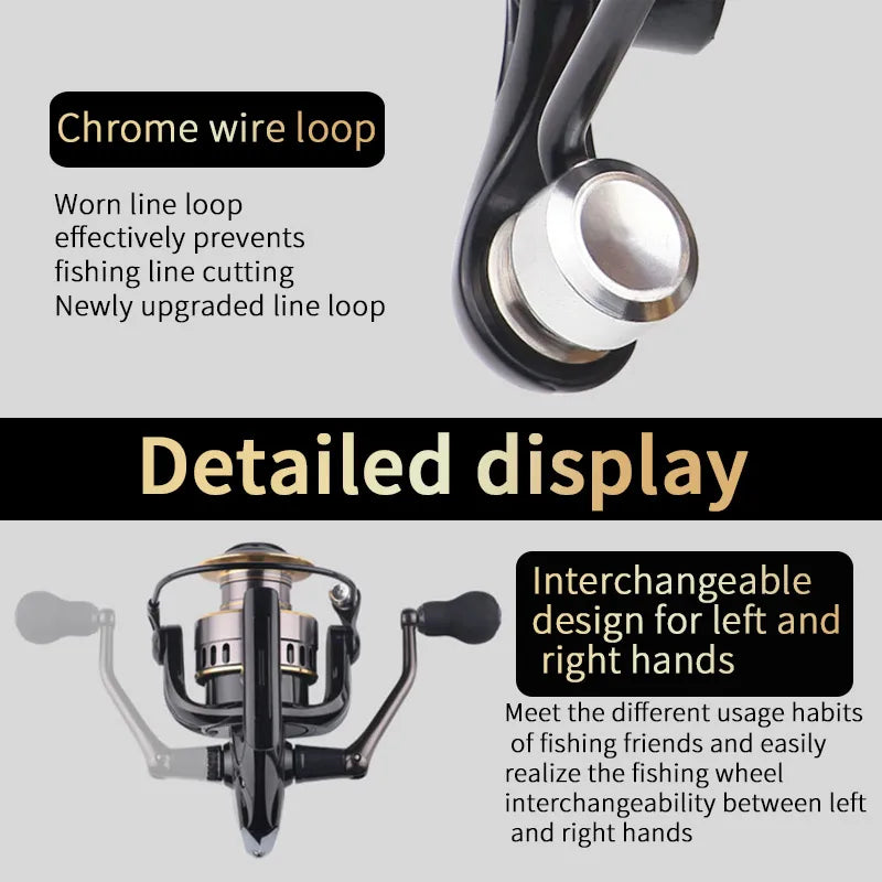 Right or Left Hand Rotating Fishing Reel