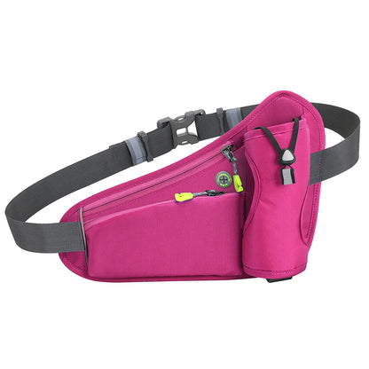 Hydration Belt Pack Reflective Running Waist Bag Large Capacity Water Bottle Holder Bag Multifunction for Hiking Walking