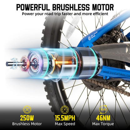 Electric Mountain Bike for Kids Teens Ages 7+