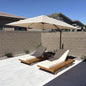 10x10 Offset Patio Umbrella Aluminum Cantilever 360° Rotation UV Protection Pool Deck Garden Customized
