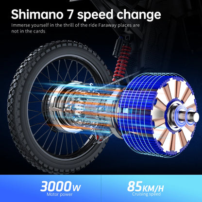 Electric Motorcycles 3000W Brushless Gearless