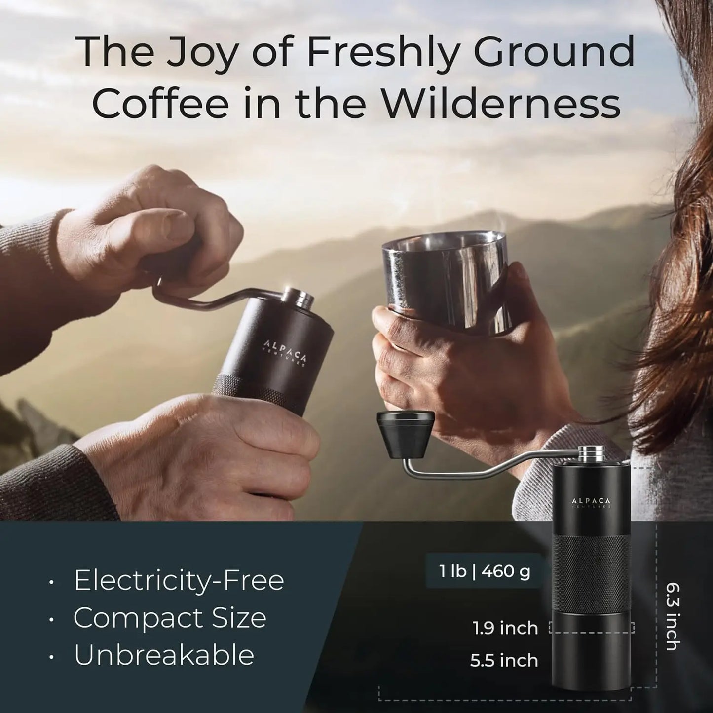 Coffee Grinder with Adjustable Burr for Espresso, Home