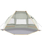 Beach Tent 3 Person Sun Shelter UPF 50+ with Extended Waterproof Pe Floor & 3 Mesh Roll Up Windows Fits