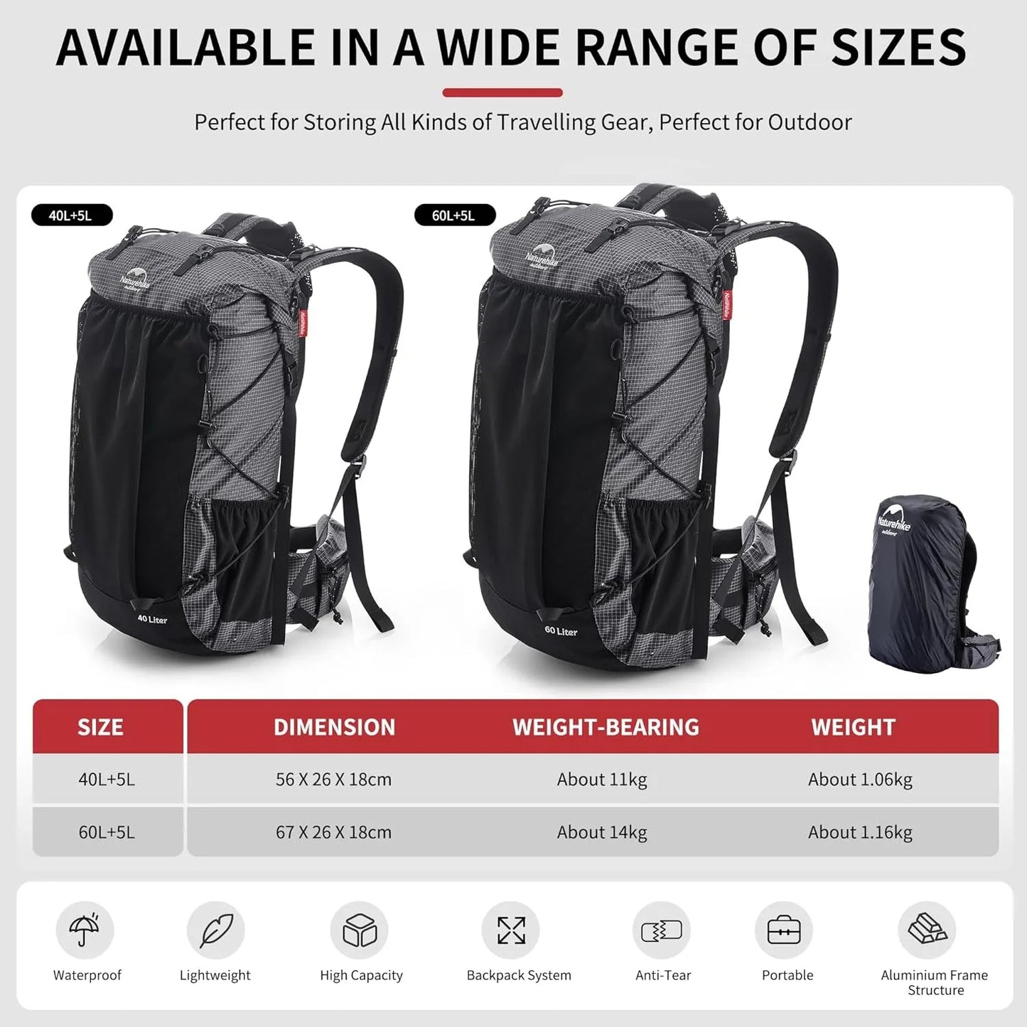 Mountain Backpack 60+5L