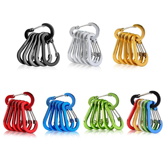1-12PCS Carabiner Clip Set