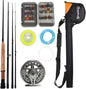 Complete Fly Fishing Rod and Reel Combo Kit for Saltwater Freshwater Angling