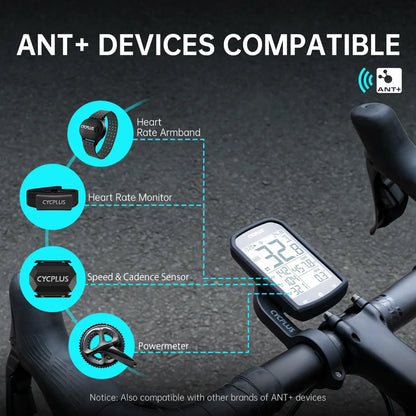 M1+Z1 Cycling GPS Wireless Bike Computer BLE 5.0/ANT