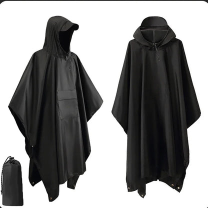 3 In 1 Military Raincoat  with Hood