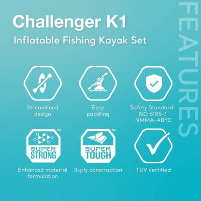 Inflatable Kayak Series: Deluxe 86in Kayak