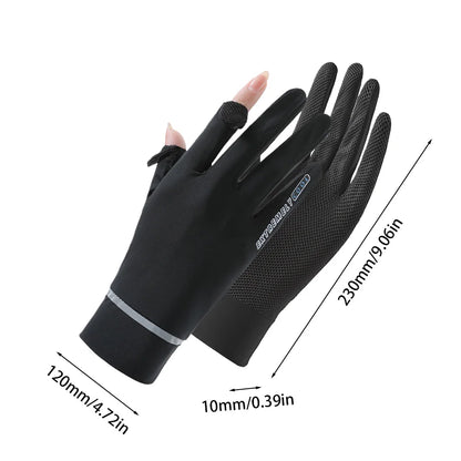 Lady Sunscreen Ice Silk Gloves
