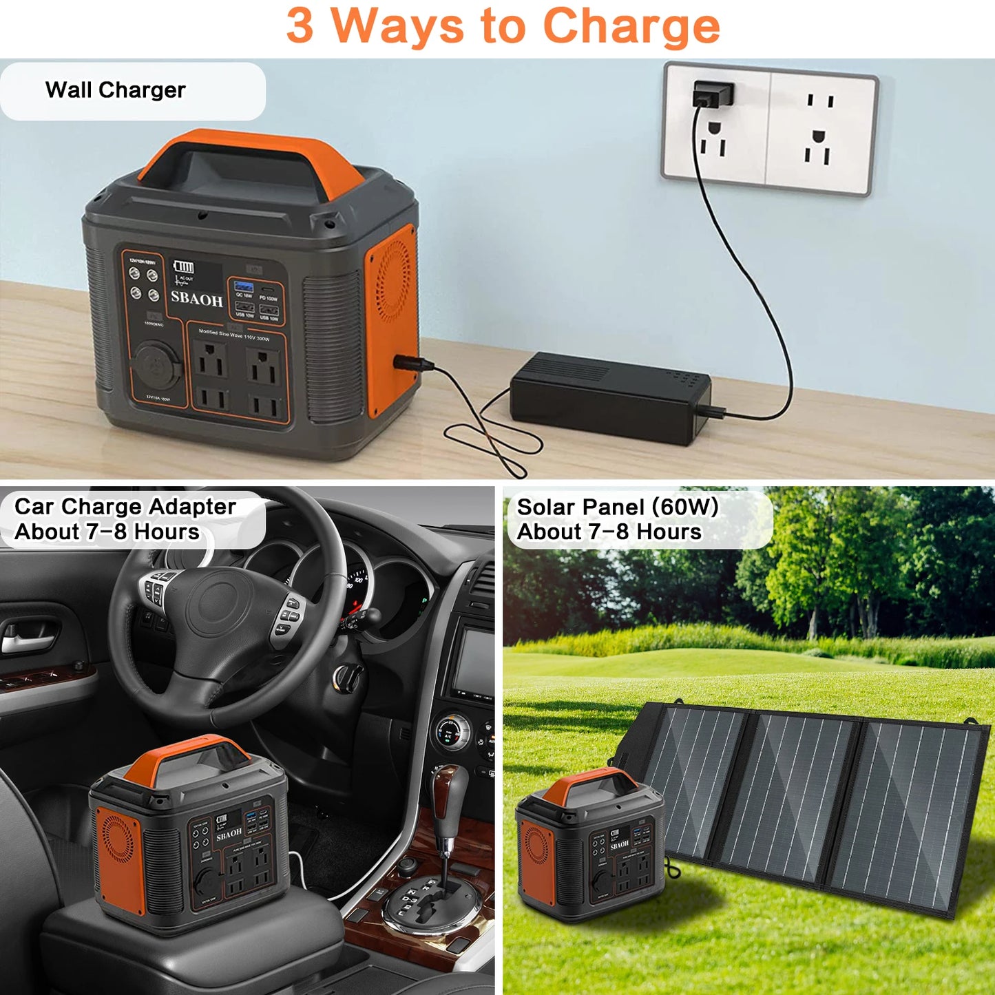 Portable Power Station, 300W