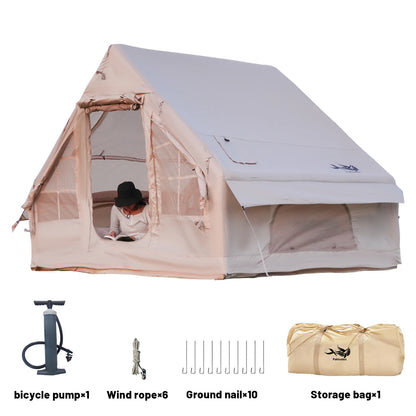 Luxury Camping Tents, Inflatable Tents With Stove Plug, 4/6/8 Person