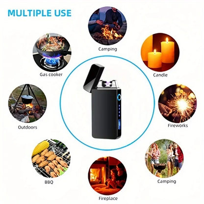 Windproof Dual Arc Plasma Lighter