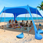 Beach Tent Sun Shelter, 11x10FT  Canopy with Sandbags