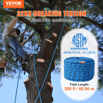 12.7mm Static Climbing Rope 125/150/200ft