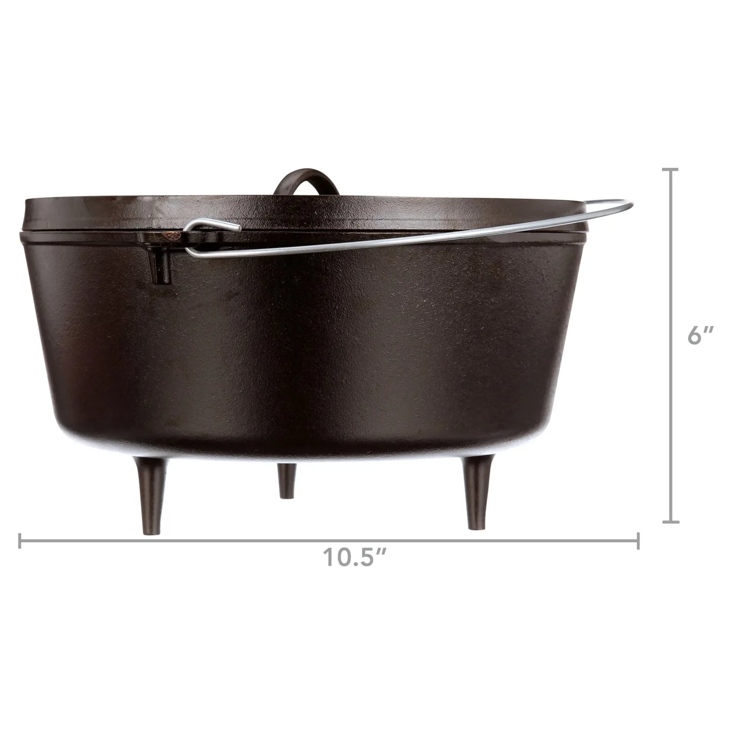 4 Quart Cast Iron Camp Dutch Oven