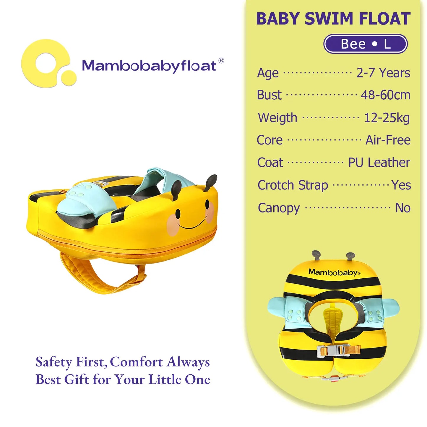 Baby/Toddler Pool Float with Crotch Support