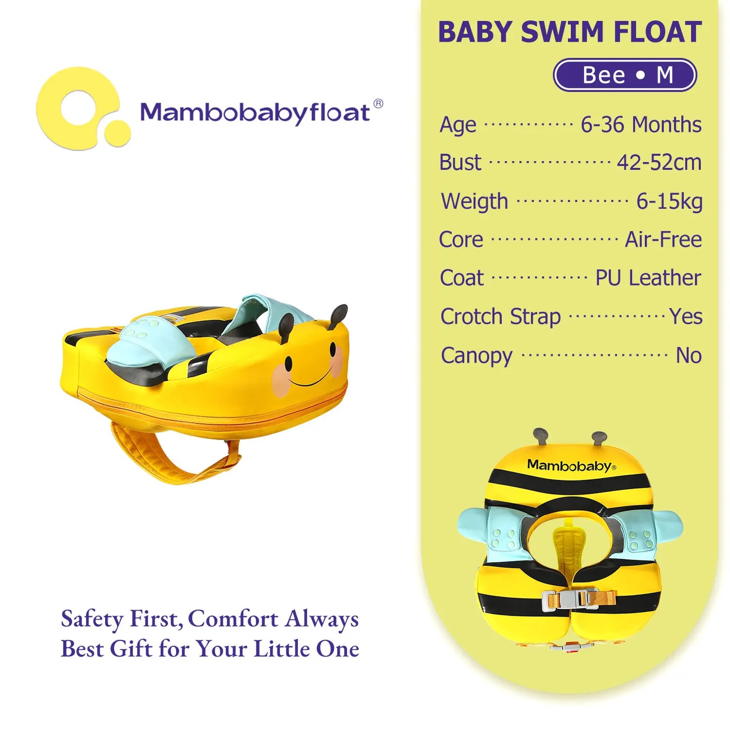 Baby/Toddler Pool Float with Crotch Support