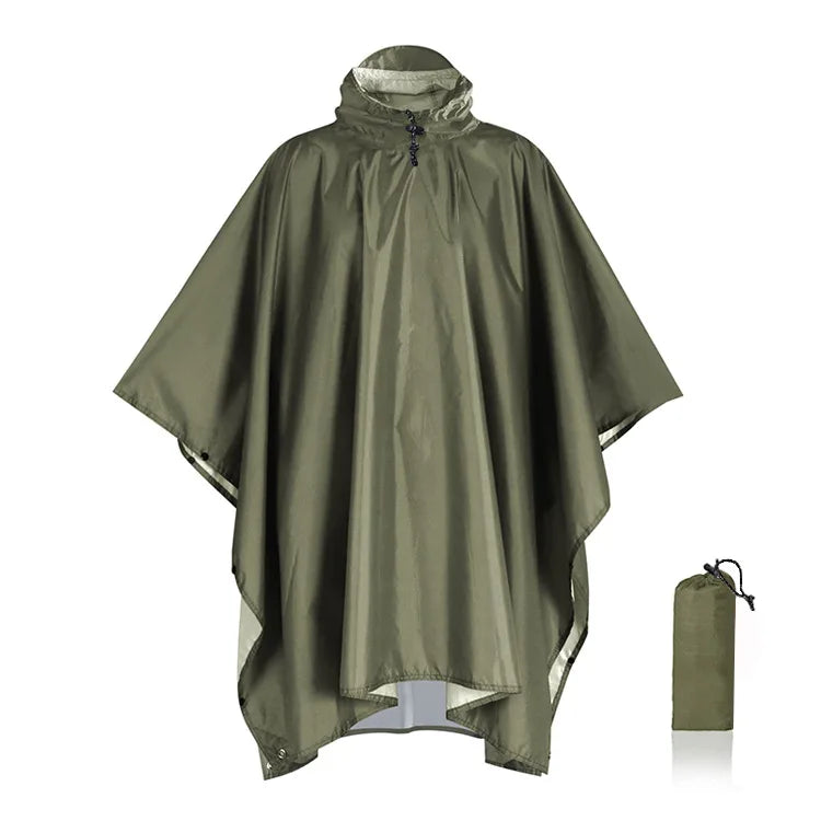 3 In 1 Military Raincoat  with Hood