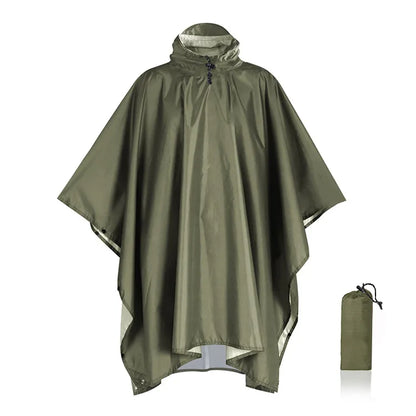 3 In 1 Military Raincoat  with Hood