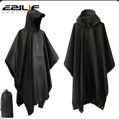 3 In 1 Military Raincoat  with Hood