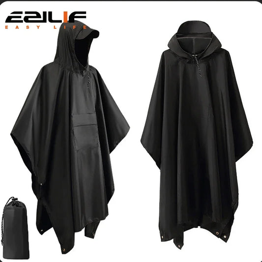 3 In 1 Military Raincoat  with Hood