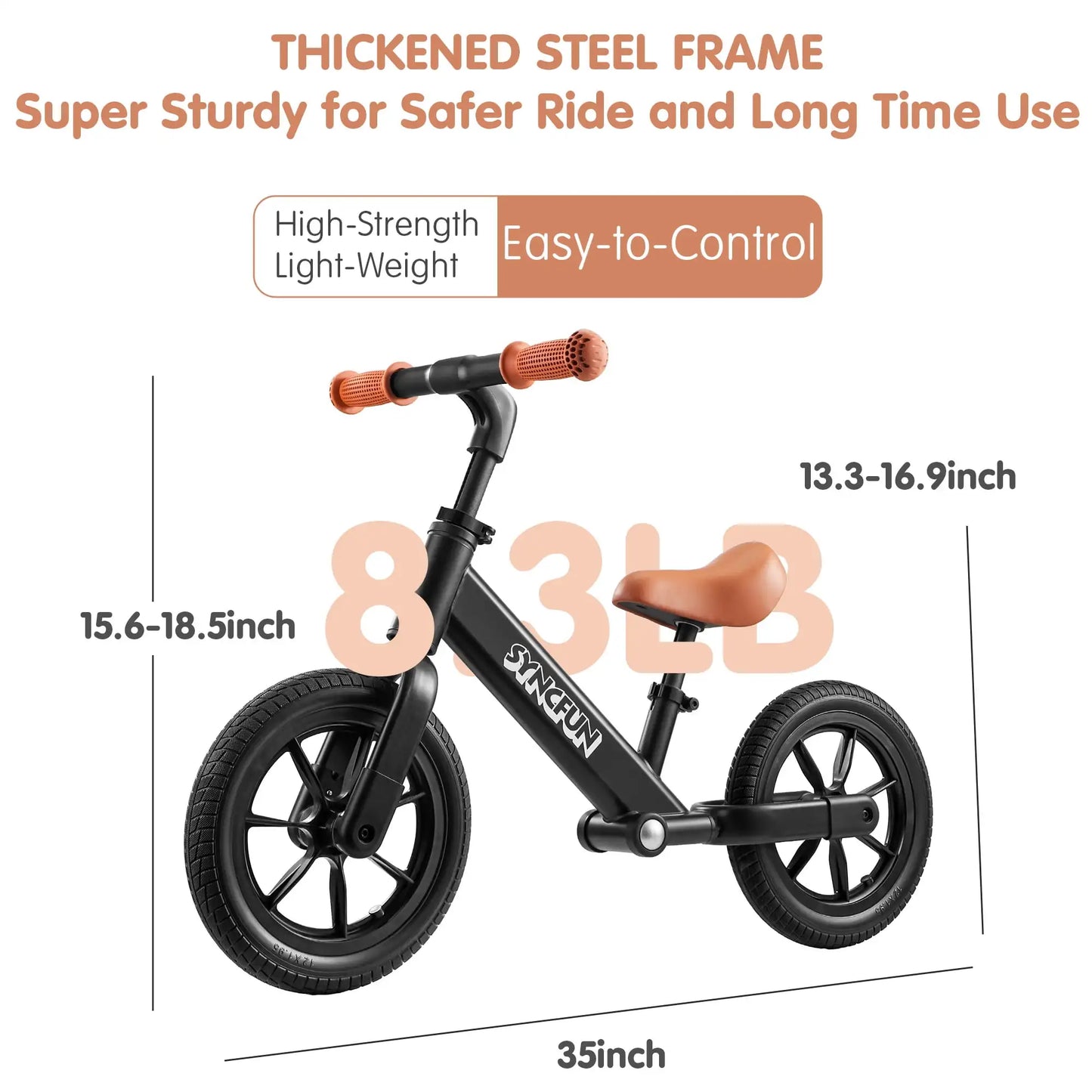Balance Bike Lightweight Toddler Bike 2 to 5 Years
