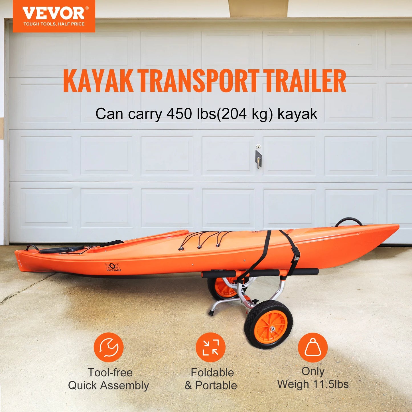 450lbs Kayak Cart