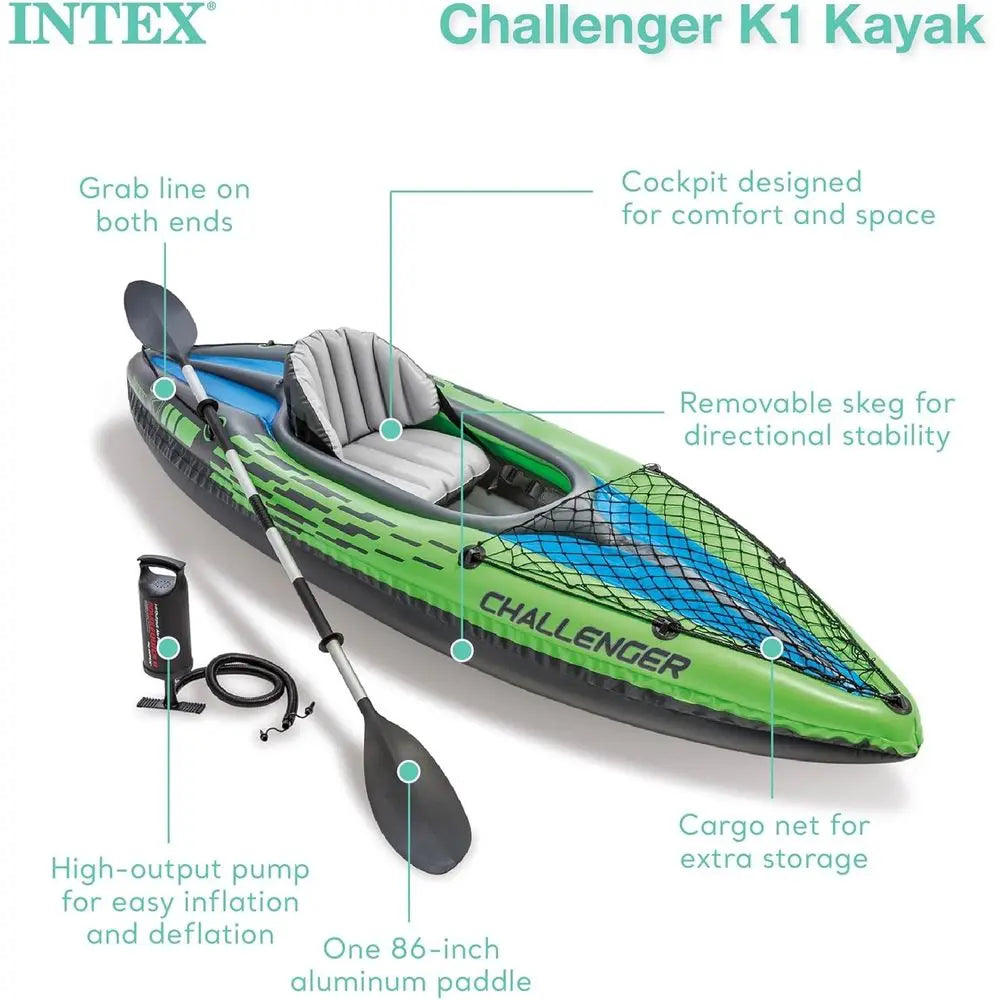 Inflatable Kayak Series: Deluxe 86in Kayak