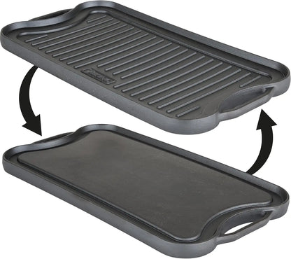 20 Inch Reversible Cast Iron Grill Pan