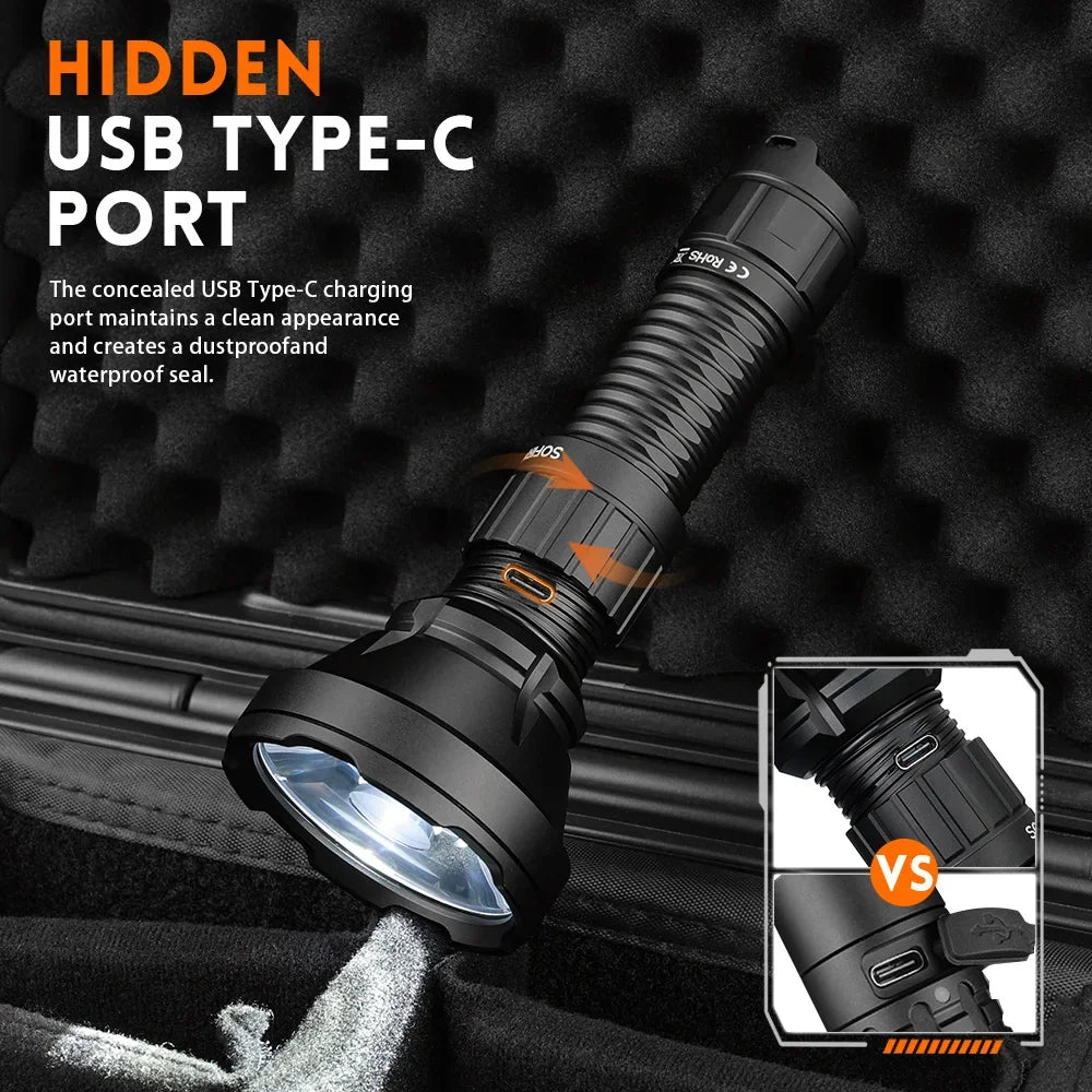 LED Flashlight  6000K 2000lm