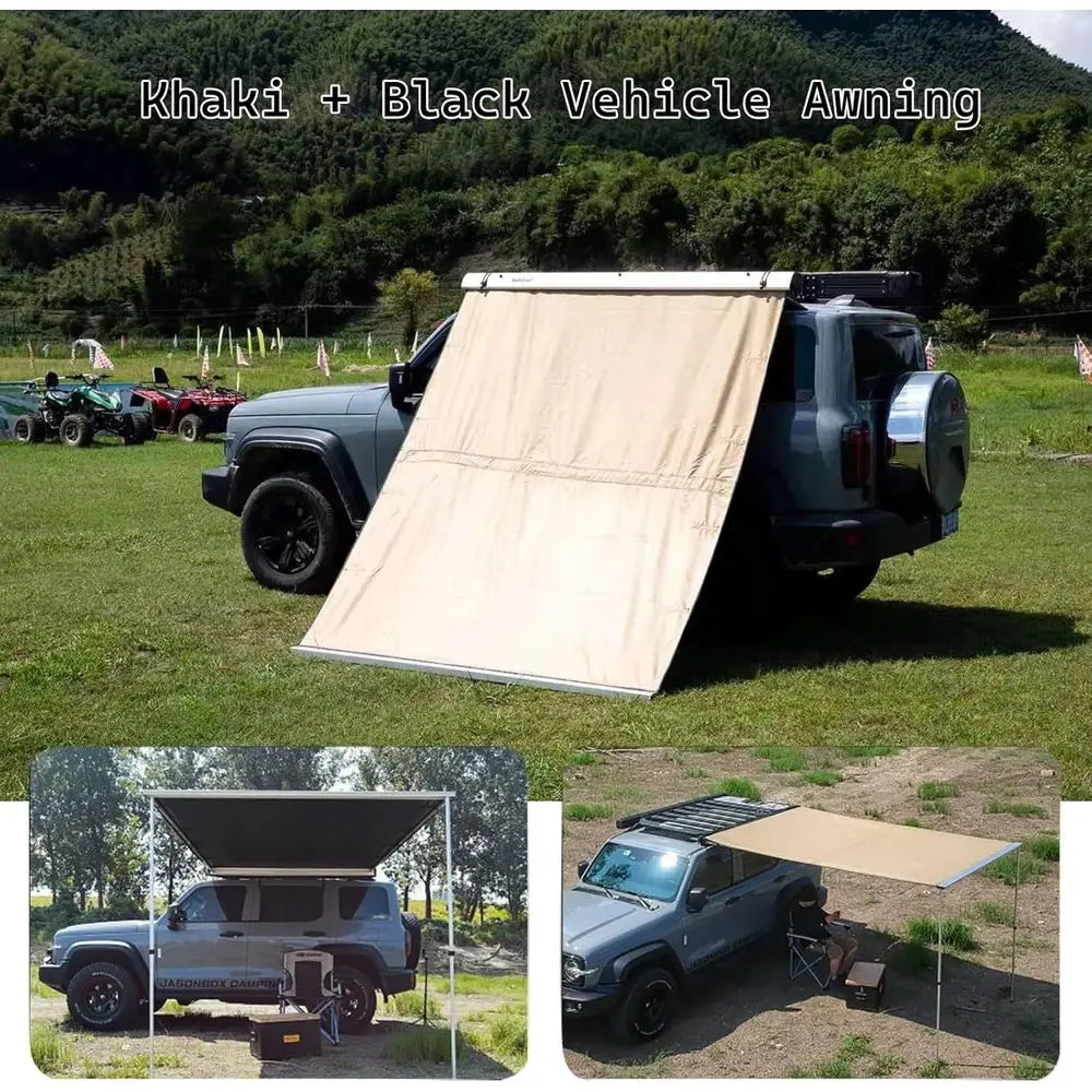 Retractable Roof Rack Awning & Sun Shade