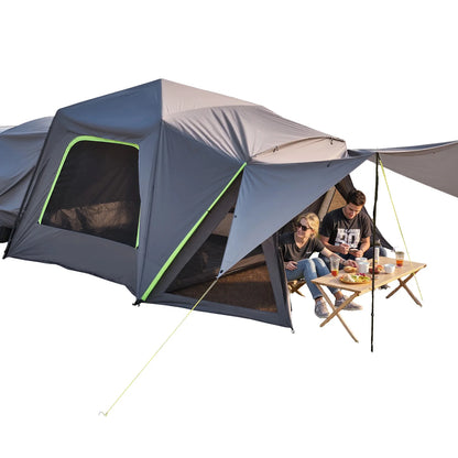 SUV Tent with Shade Awning and Mesh Windows