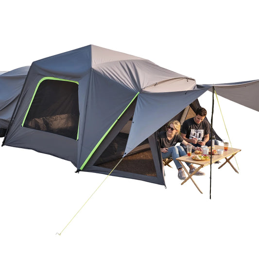 SUV Tent with Shade Awning and Mesh Windows