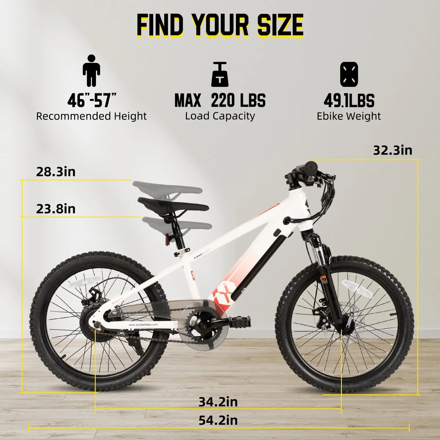 Electric Bike for Kids Teens Ages 7+ with 250W Motor