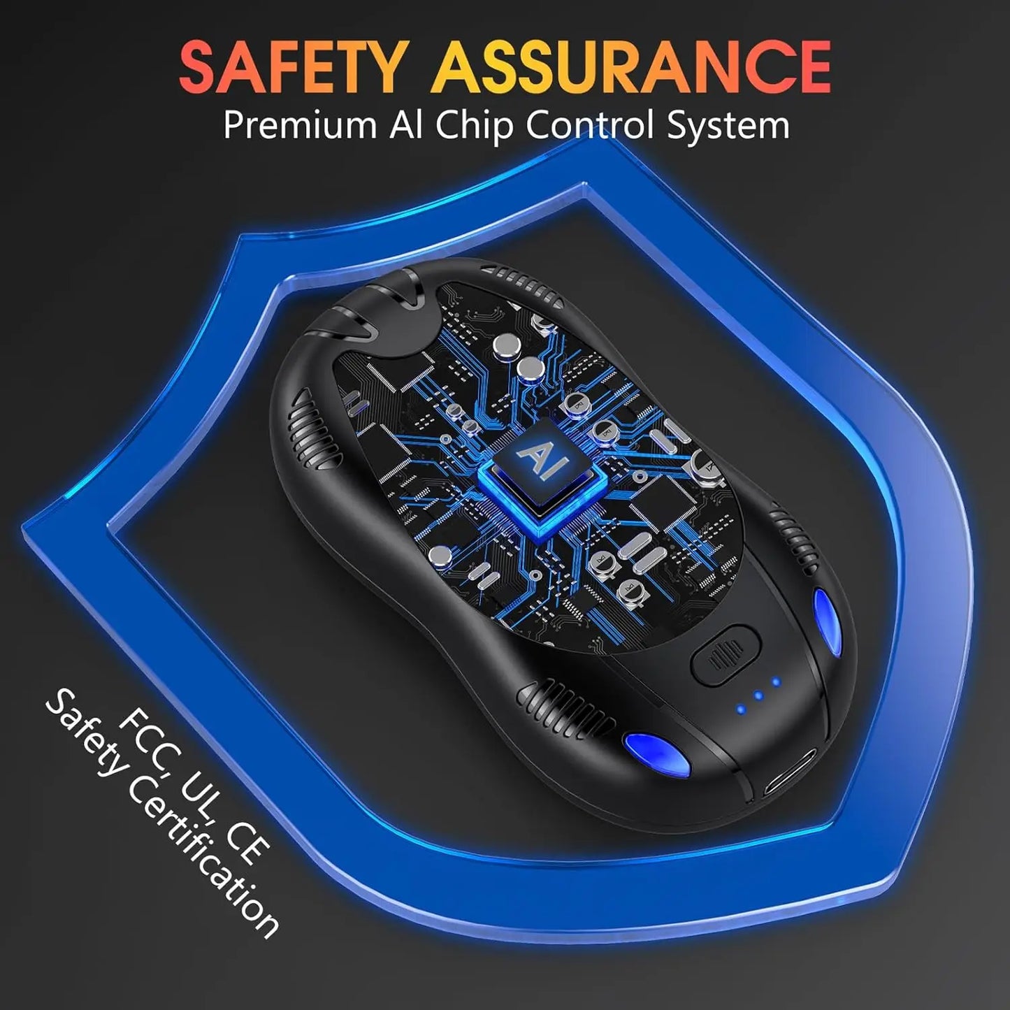 Hand Warmers Rechargeable 10000mAh 2 Pack