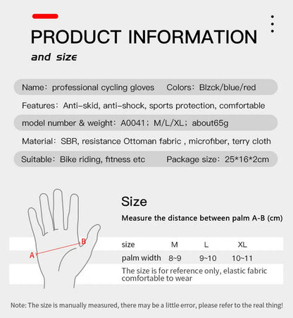 Full Finger BMX Mountain Bike Gloves