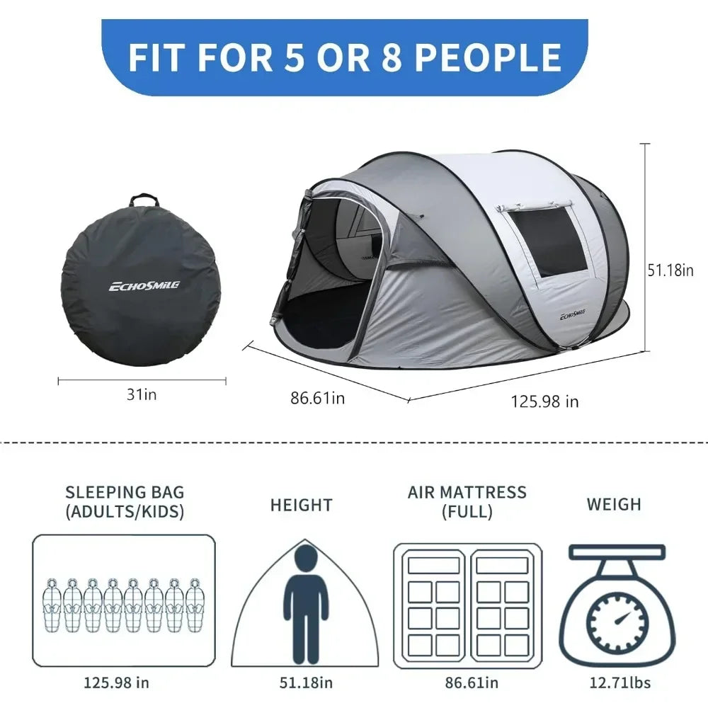Instant Pop Up Camping Tent 2/4/6 Person