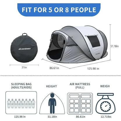 Instant Pop Up Camping Tent 2/4/6 Person
