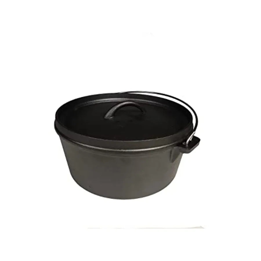 Pre-seasoned Cast Iron Dutch Oven Camping Cooking Set