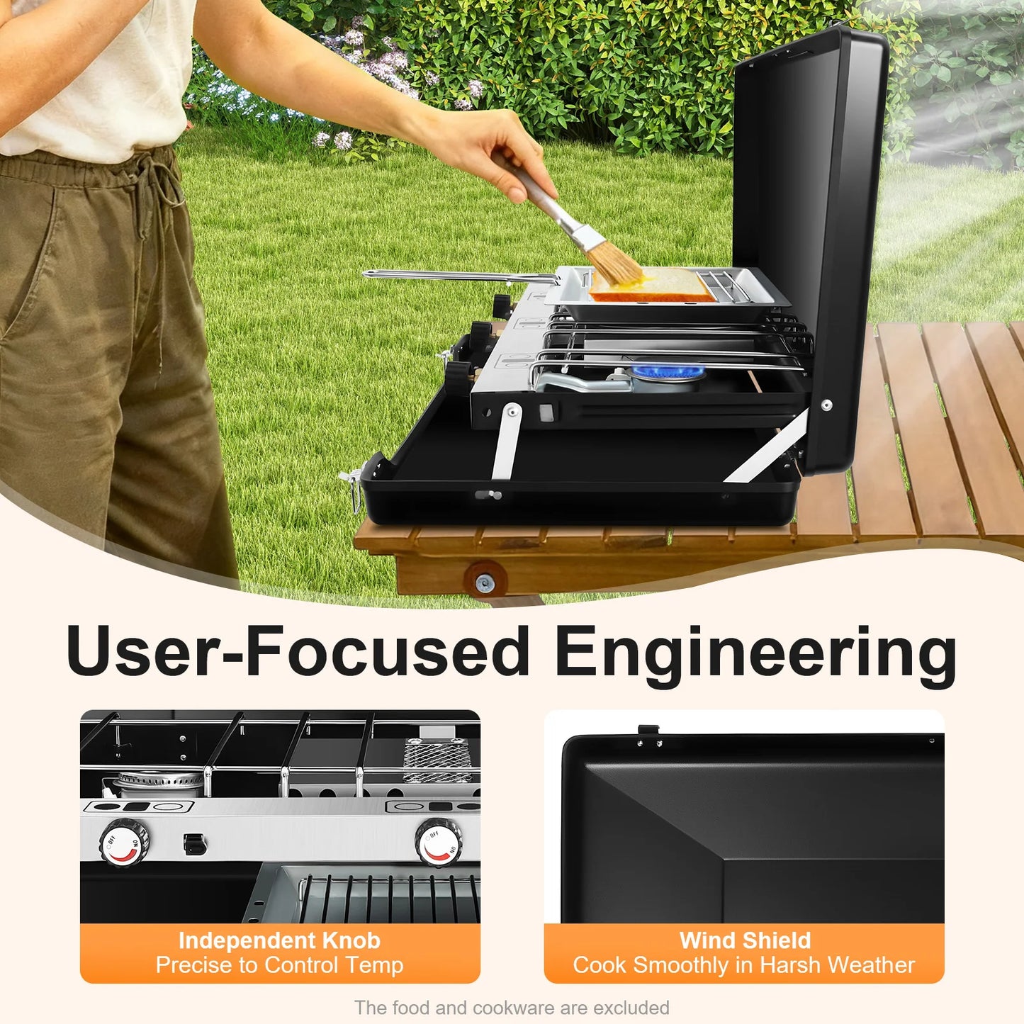 Portable Camping Stove 3-Burner