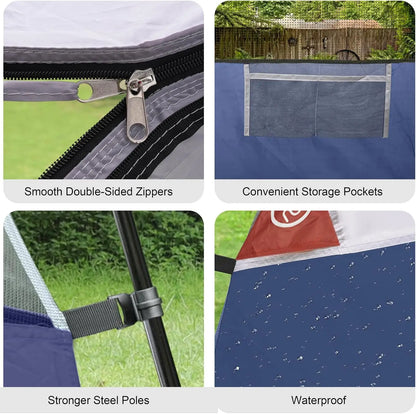 6-Person Waterproof Camping Tent with Easy Setup,