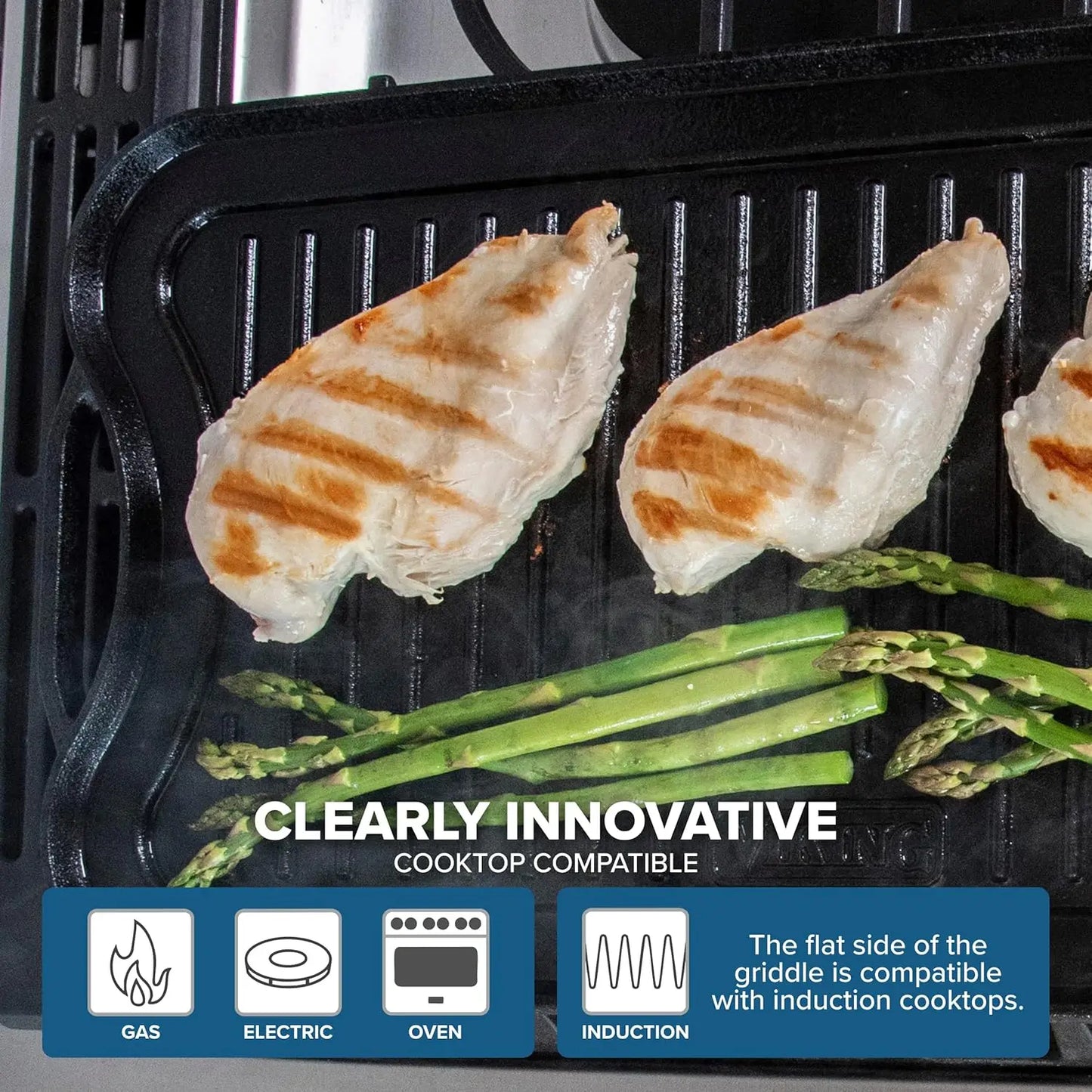 20 Inch Reversible Cast Iron Grill Pan