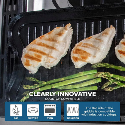 20 Inch Reversible Cast Iron Grill Pan